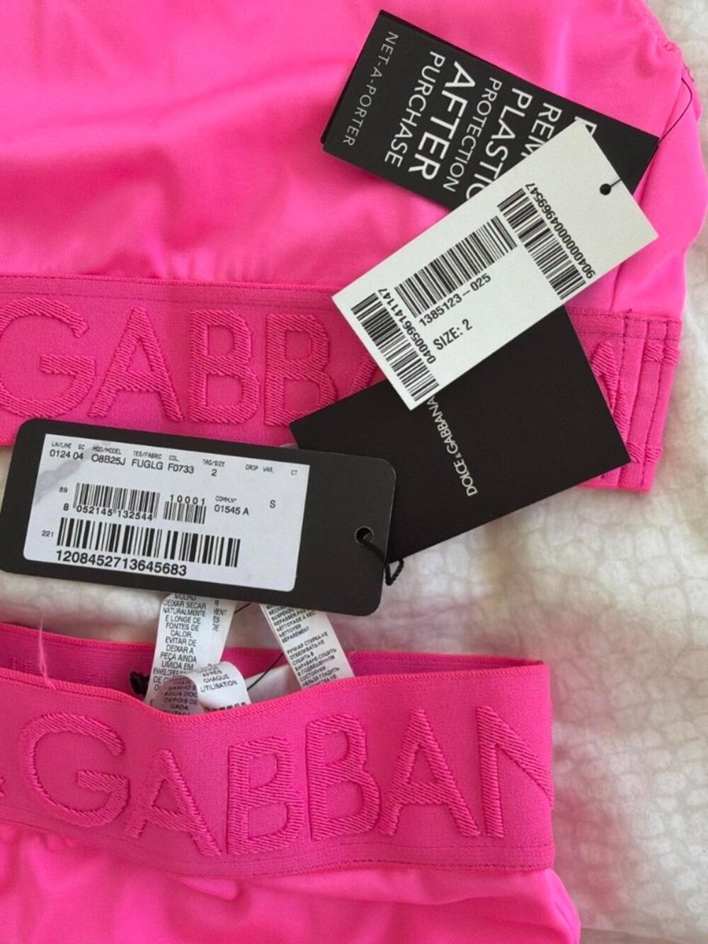 Dolce & Gabbana Neon Pink Bikini Set | NWT